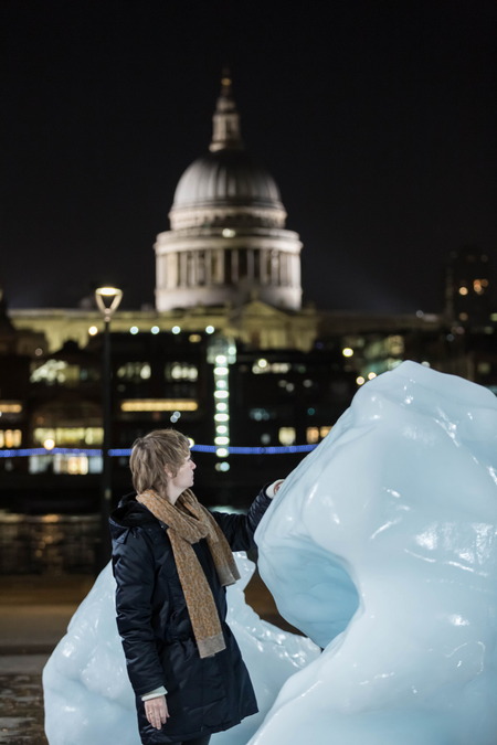 Ice Watch by Olafur Eliasson and Minik Rosing. Supported by Bloomberg<br />Installation: Bankside, outside Tate Modern, 2018. Photo: Justin Sutcliffe © 2018 Olafur Eliasson