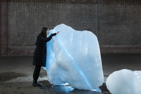 Ice Watch by Olafur Eliasson and Minik Rosing. Supported by Bloomberg<br />Installation: Bankside, outside Tate Modern, 2018. Photo: Justin Sutcliffe © 2018 Olafur Eliasson
