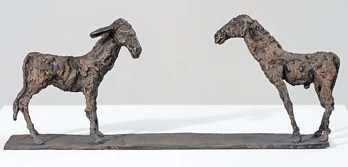 Das ungleiche Paar; Esel, Bronzeguss Kunstguss_1.jpg