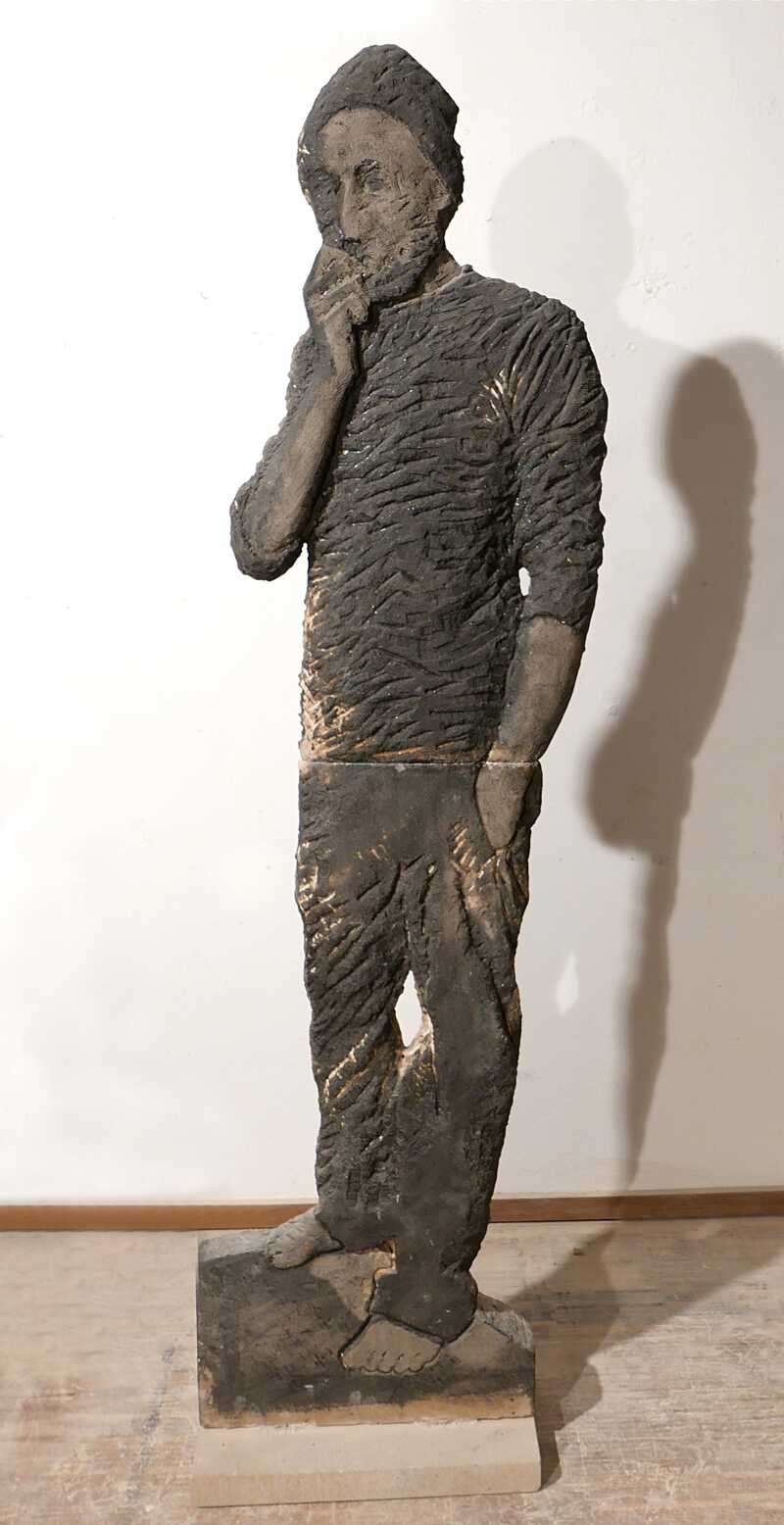 DREAMER 1, Thüster Kalkstein, Schwarzweiß-Belichtung, 154 x 40 x 6 cm, 2017, Foto Thomas Lucker.jpg