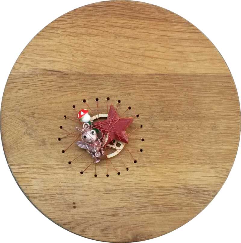 Forster_Katharina_Comrades (Alien) 2017 diverse Materialien auf Holz 21.5x21.2x3cm_400gr.png