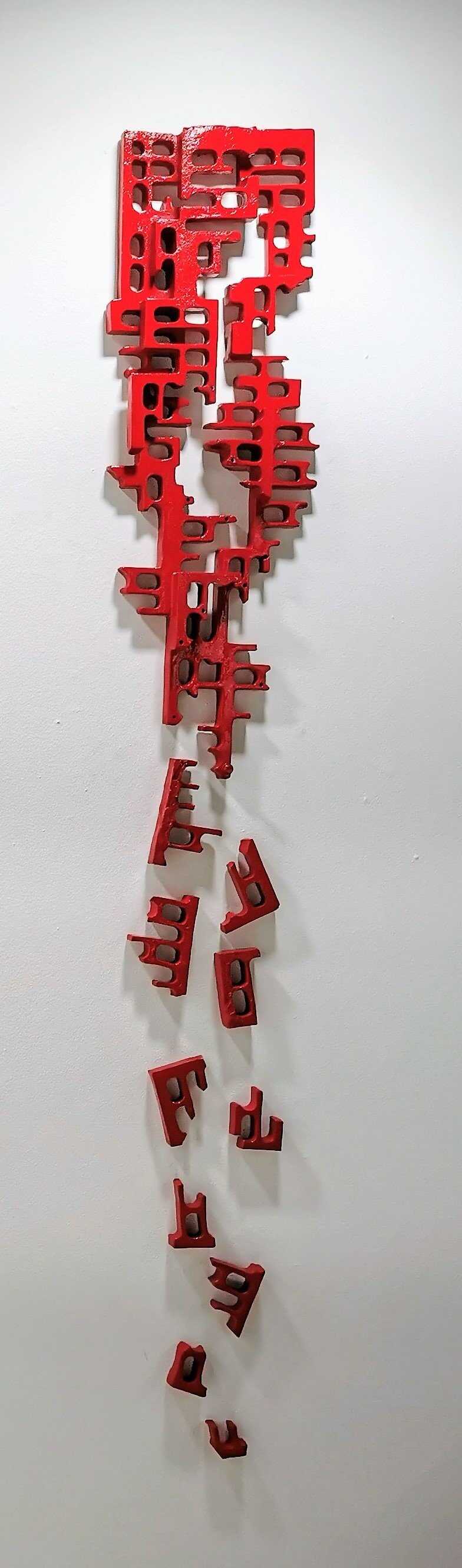 La mano del hombre. Aluminio. 92x30 cm + piezas sueltas. (2020).jpg