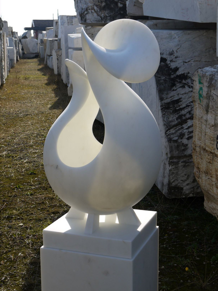 7 December: Anders Tallberg, "Human Nature VI", Italian marble, 2019, 105 cm x 93 cm x 63 cm