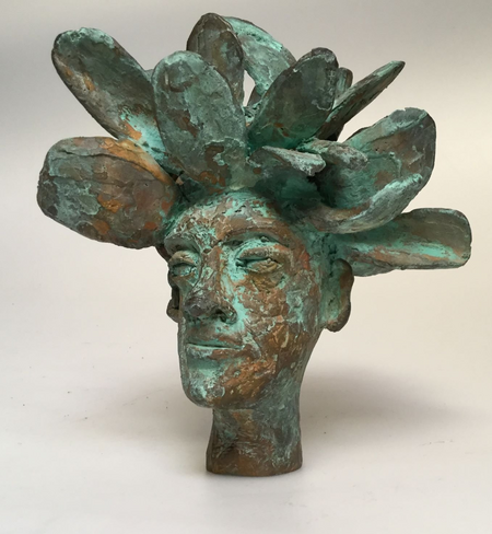 21 December: Helena Aikin, "The Greenlady", 2016, bronze (single piece, carved directly from wax)