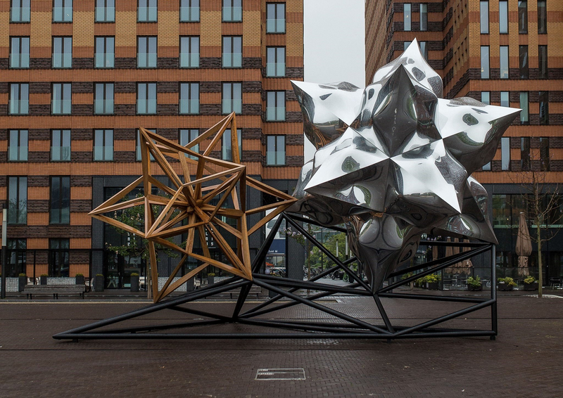 Frank Stella 'Inflated Star and Wooden Star' (2014), Photo JWKaldenbach, Courtesy ARTZUID 2015.jpeg