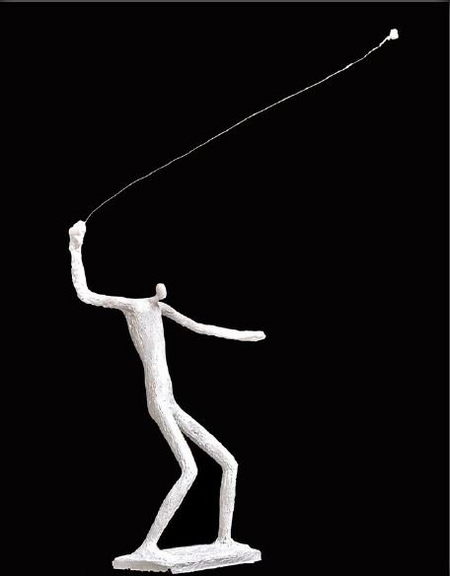 Gianlorenzo Gasperini, David, acrylic resin, 2017,125 x 48 x 18 cm