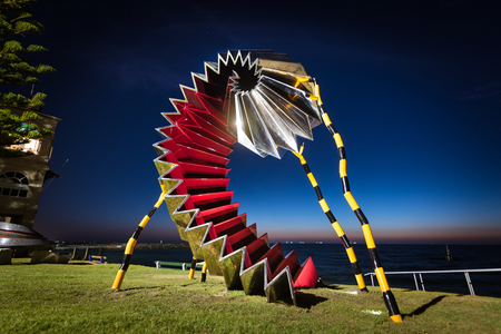 Karl Meyer, Life Support, Sculpture by the Sea, Cottesloe 2019 ©Richard Watson