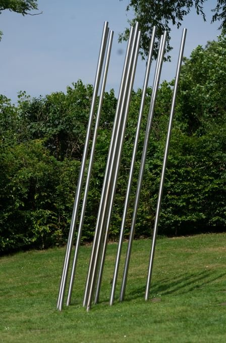 Roswitha Steinkopf, Licht, 2004, Stainless Steel, Height: 500 cm