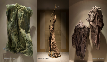 Marvin Liberman Murmur no 4, 2012, Traces 5, 2021, and Discord no 9, 2017