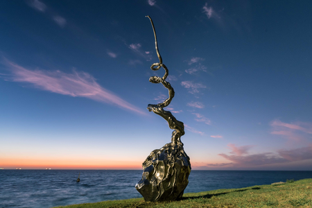 Yi Cui, Time After Time No.2, Sculpture by the Sea, Cottesloe 2019 ©Richard Watson