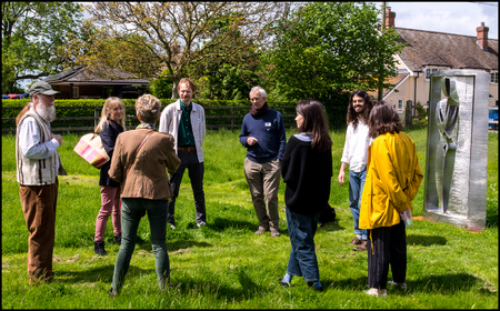 Dialogue with Johannes von Stumm in 2022. Photo Courtesy Grahame Wickings