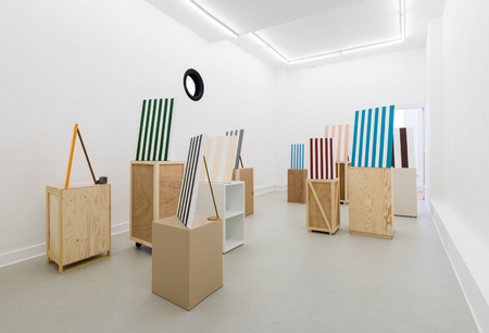 Leon Vranken, A Salute to the Wheel, installation view at Marion de Canniere Antwerp, 2019