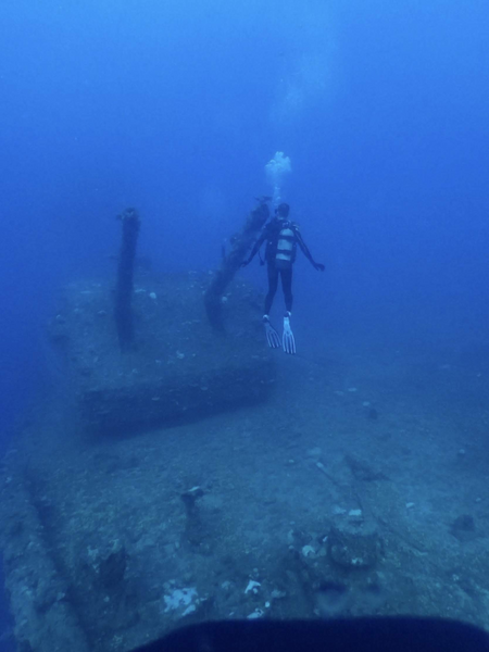 Mapping Operation Crossroads Nuclear Battlefield 73 years later, USS Saratoga, Bikini Atoll, University of Delaware, 2019, Foto: Dr. Art Trembanis