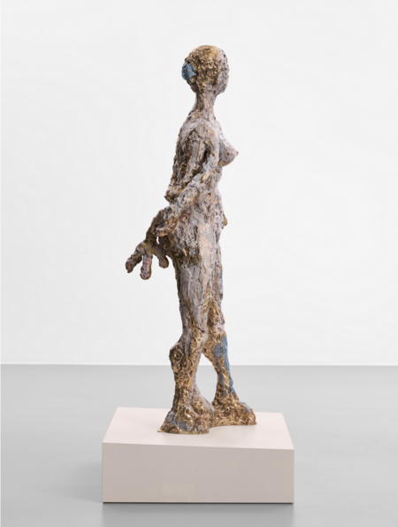 Voyager p / hand-painted bronze on painted MDF plinth / 2023