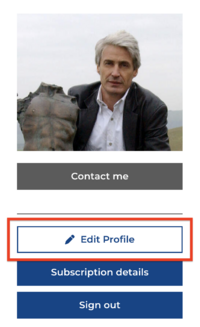 Edit Profile button