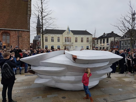 Birthe Leemeijer NL, Ice Fountain, city of Dokkum, 11 Fountains NL