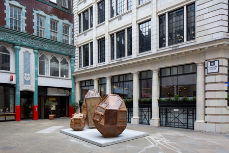 Bram Ellen, Orphans 2018-2020, discarded paintings, 400 x 300 x 265 cm Photo Nick Turpin Sculpture in the City London