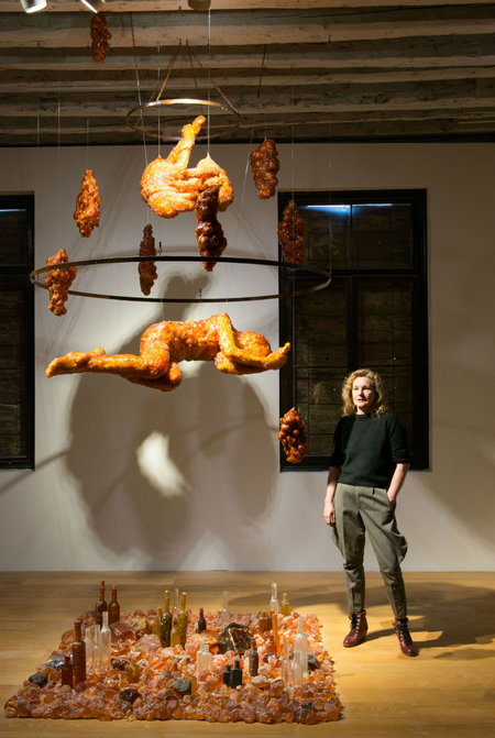 Caroline Kampfraath, The Trees Weep upon Us, We’ll be Fossils by Then, 2017. Exhibition view Venice Biennale