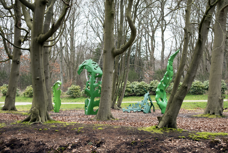Josua Wechsler l Fern Circle l 2023 l aluminium varnish l Foto Josua Wechsler