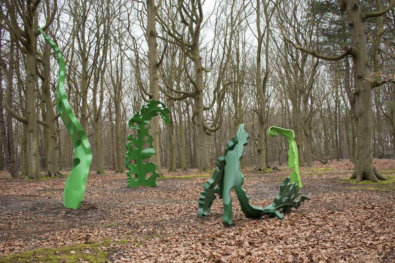 Josua Wechsler l Fern Circle  l 2023 l aluminium varnish l Foto Josua Wechsler