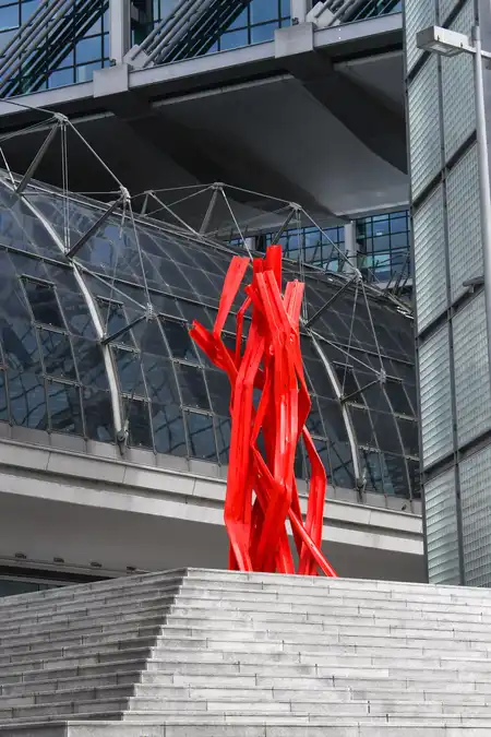Bettina Pousttchi, Vertical Highways Hauptbahnhof Berlin- 2023, Foto: Daniel Biskup