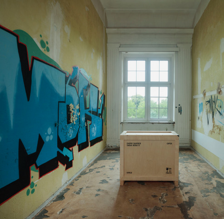 Karin Sander: No. 11: SAGA BERA, 2022. Fabric, glass, MDF, metal, paint, paper, plaster, pigment, plastic, wood. 89,5 x 103 x 48 cm (35 1/4 x 40 1/2 x 18 7/8 in) Courtesy of Esther Schipper, © Ludger Paffrath