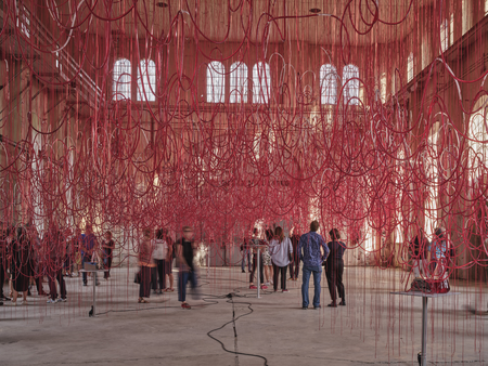 Chiharu Shiota, Kunstraum_Dornbirn 2023 Photo: Günther Richard Wett © the artist / Bildrecht Vienna 2023