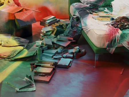 The Bedroom, 2023. / © Katharina Grosse und VG Bild-Kunst, Bonn, 2023 / Courtesy Galerie Max Hetzler Berlin | Paris | London. Photo: Thomas  Lannes