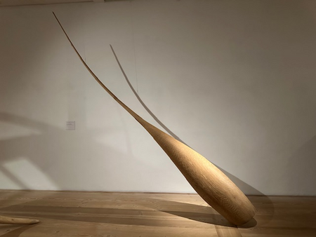 Mirko Zrinšćak, Untitled, sculptures, oakwood. Exh. view KunstCentret Silkeborg Bad 2024