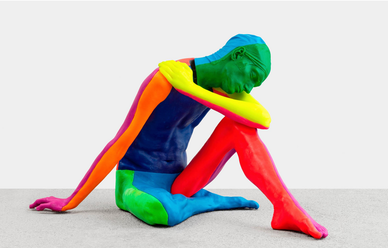 Ugo Rondinone, nude (xxxxxxxxxxx) (rainbow), 2021. © the artist. Photo: © Stefan Altenburger