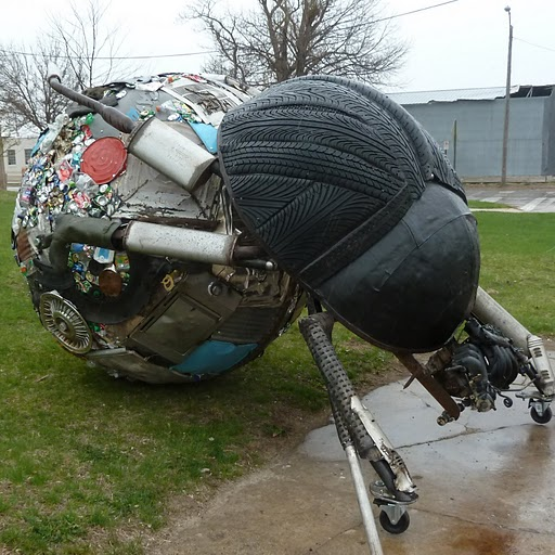 Dung Eco Beetle sculpture