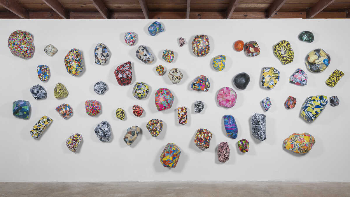 Collage Rock installation | Sculpture Network