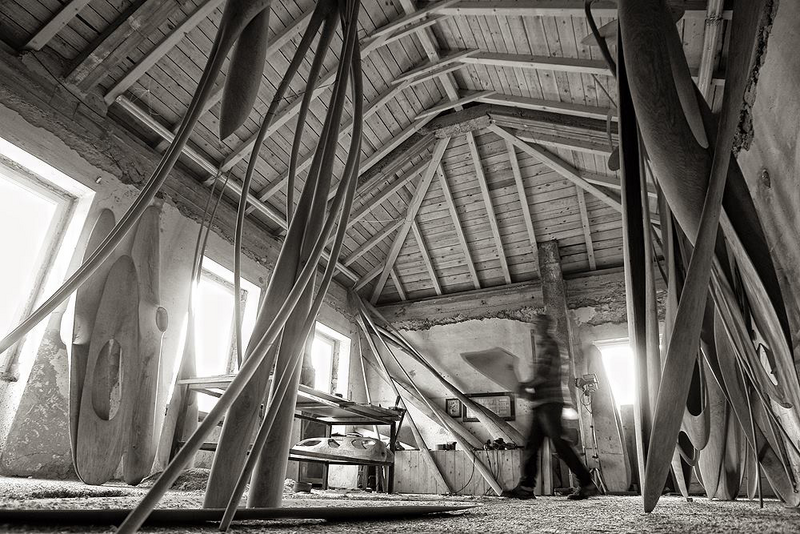 Mirko Zrinšćak, In his studio in Učka, 2013. Photography: Petar Kürschner