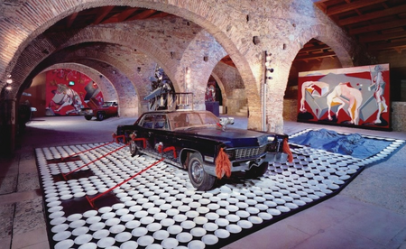 Wolf Vostell, Auto-Fieber (Automobile Fever), 1976. Exhibition view Mercedes & Wolf Vostell Collection