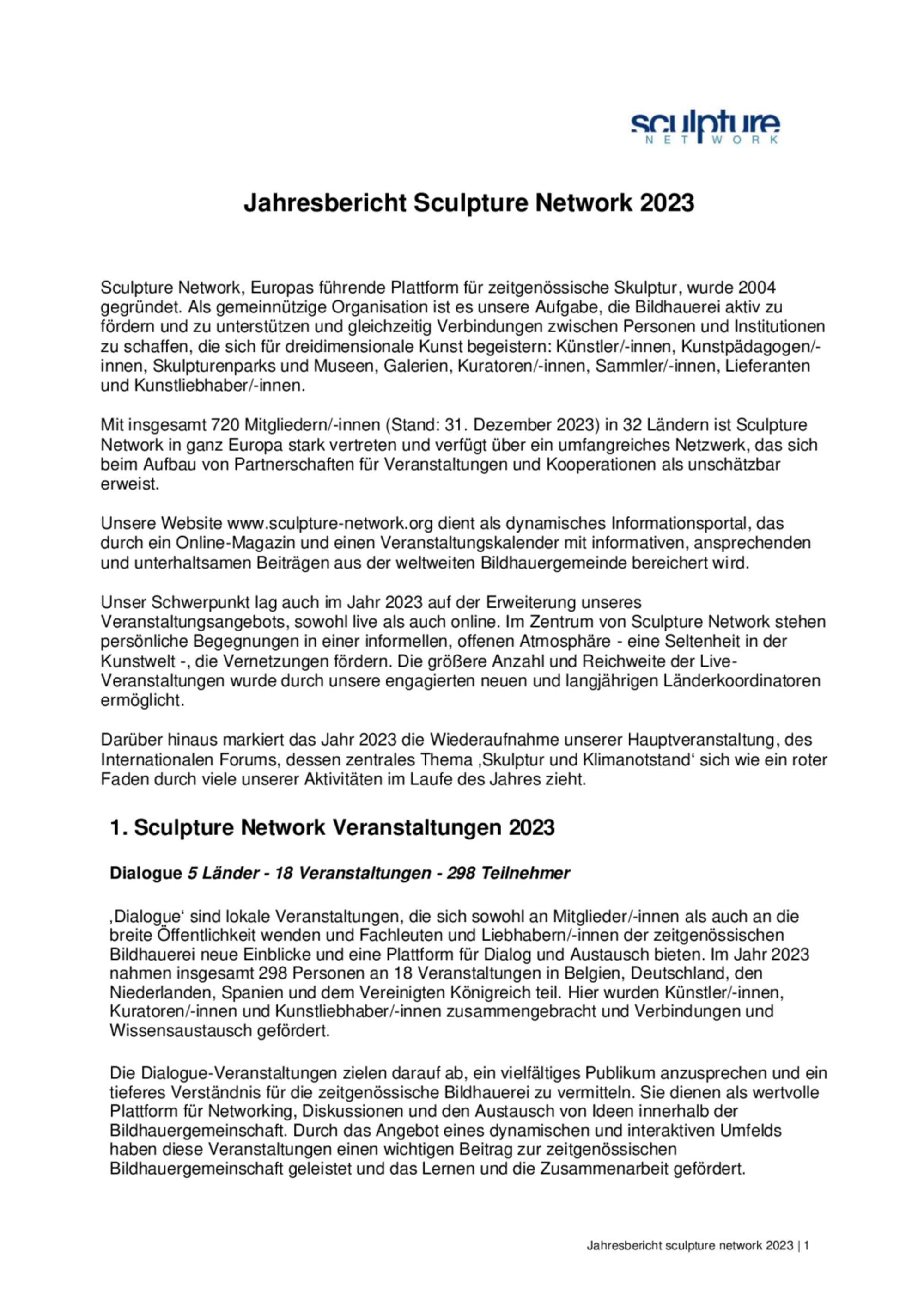 2023_Jahresbericht Sculpture Network_D