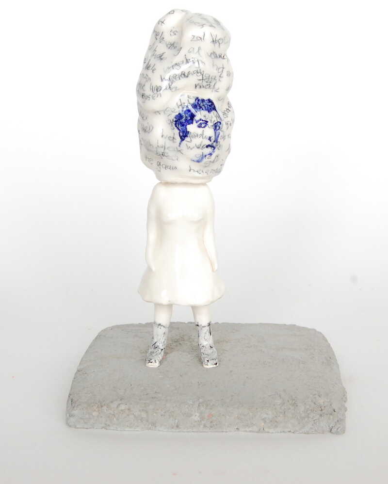 i2Gebroken wit, porselein, hoogte 19cm