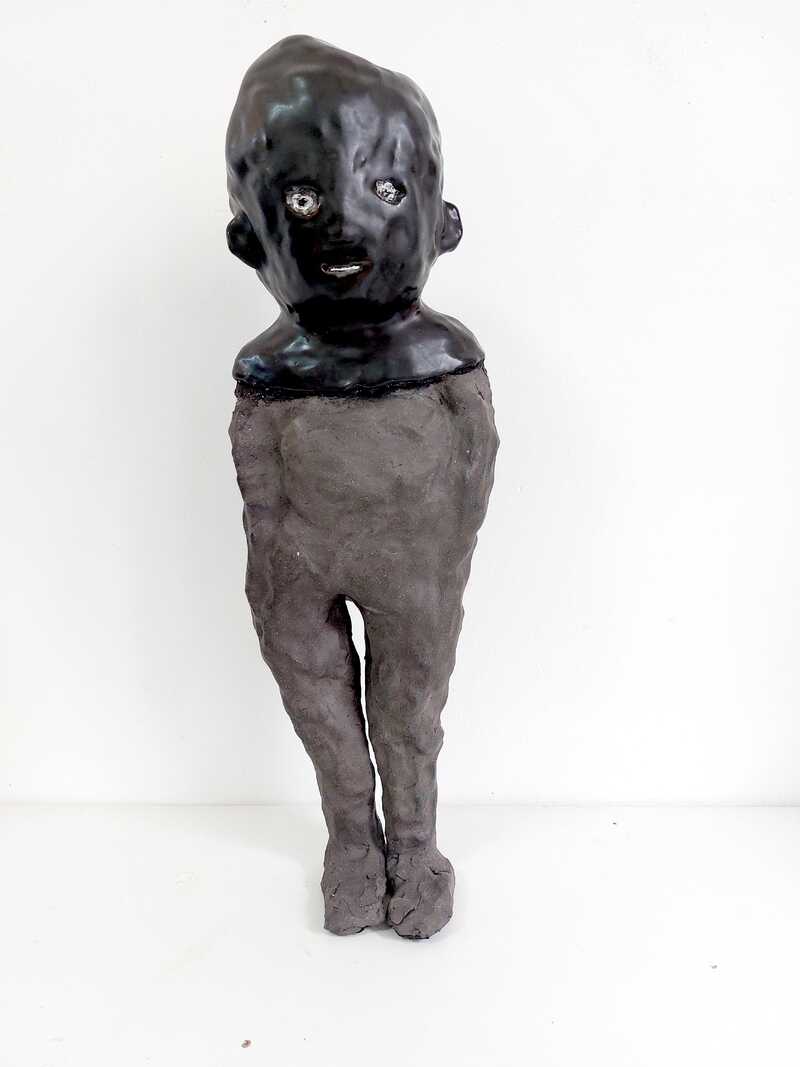 mFiguur, keramiek, hoogte 42 cm