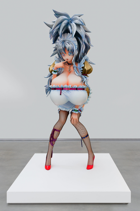 Takashi Murakami, 3-Meter girl, 2011, Glasfaser, verstärkter Kunststoff und Stahl, 270 x 97 x 120 cm, Astrup Fearnley Museet, © Takashi Murakami, Kaikai Kiki Co. Ltd.