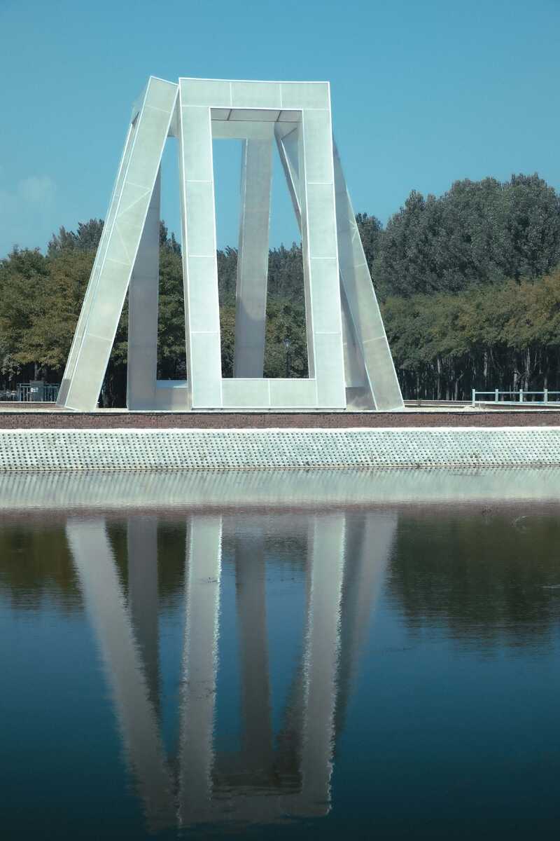 Fiberglass, stainless steel, LED light