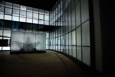 Fiberglass, stainless steel, sand