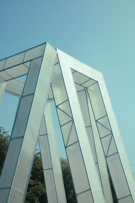 Fiberglass, stainless steel, LED light