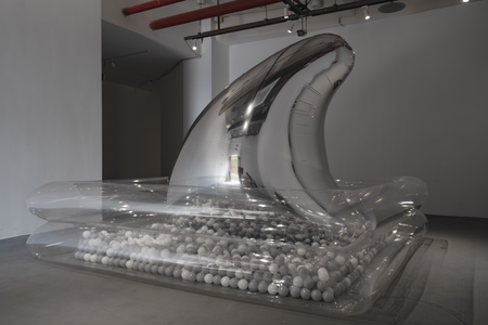 Inflatable, plastic ball, sound, speaker