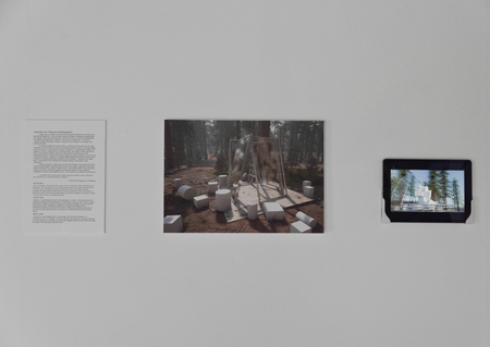 Fragmented Cave ( Play Ground of Building Block) text, digital image, video animation as shown at Merz Barn 2022