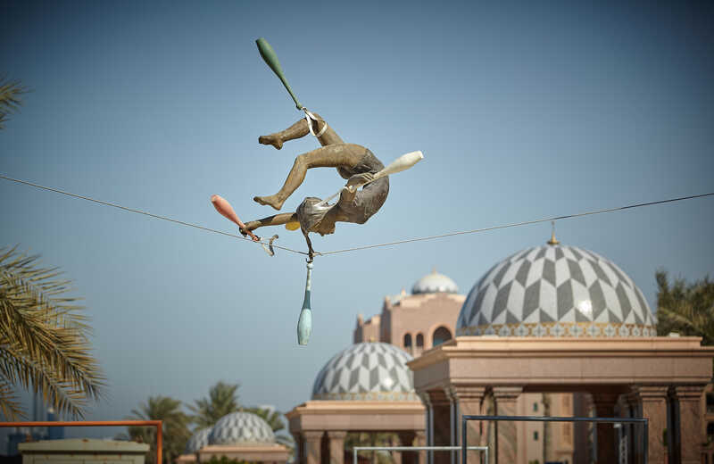 Gymnast with Cudgels