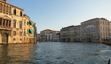Venice Grand Canal during sunset