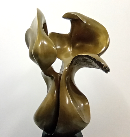 Carola Wedells Bronze "Aufbruch", 2000, 49cm groß aus dem Zyklus: „ Balance“