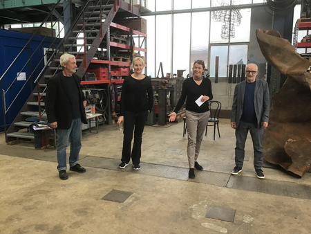 Anemone Vostell, organizer of Steel Work Symposium, 2021, at Wolf-Werk, Darmstadt, DE