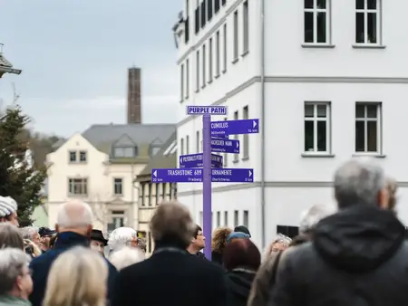 Purple Path - Kulturhauptstadt Chemnitz 2025. Foto: Ernesto Uhlmann