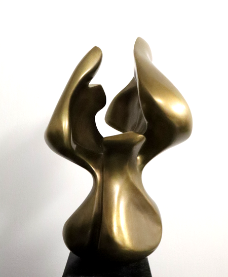 Carola Wedells Bronze   "K...h", 2008, 26cm  – aus dem Zyklus: „Balance“