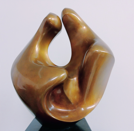 "A-m" aus Zyklus: Paar. Das Paar schaut nach vorn, eventuell Verschiedenes im Blick, doch in der Basis, im Hier und Jetzt sind sie fest verbunden.